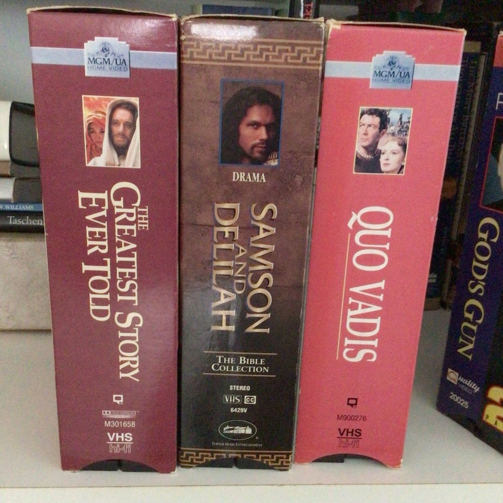 Biblical & Historical Epic VHS Bundle – 6 Tapes